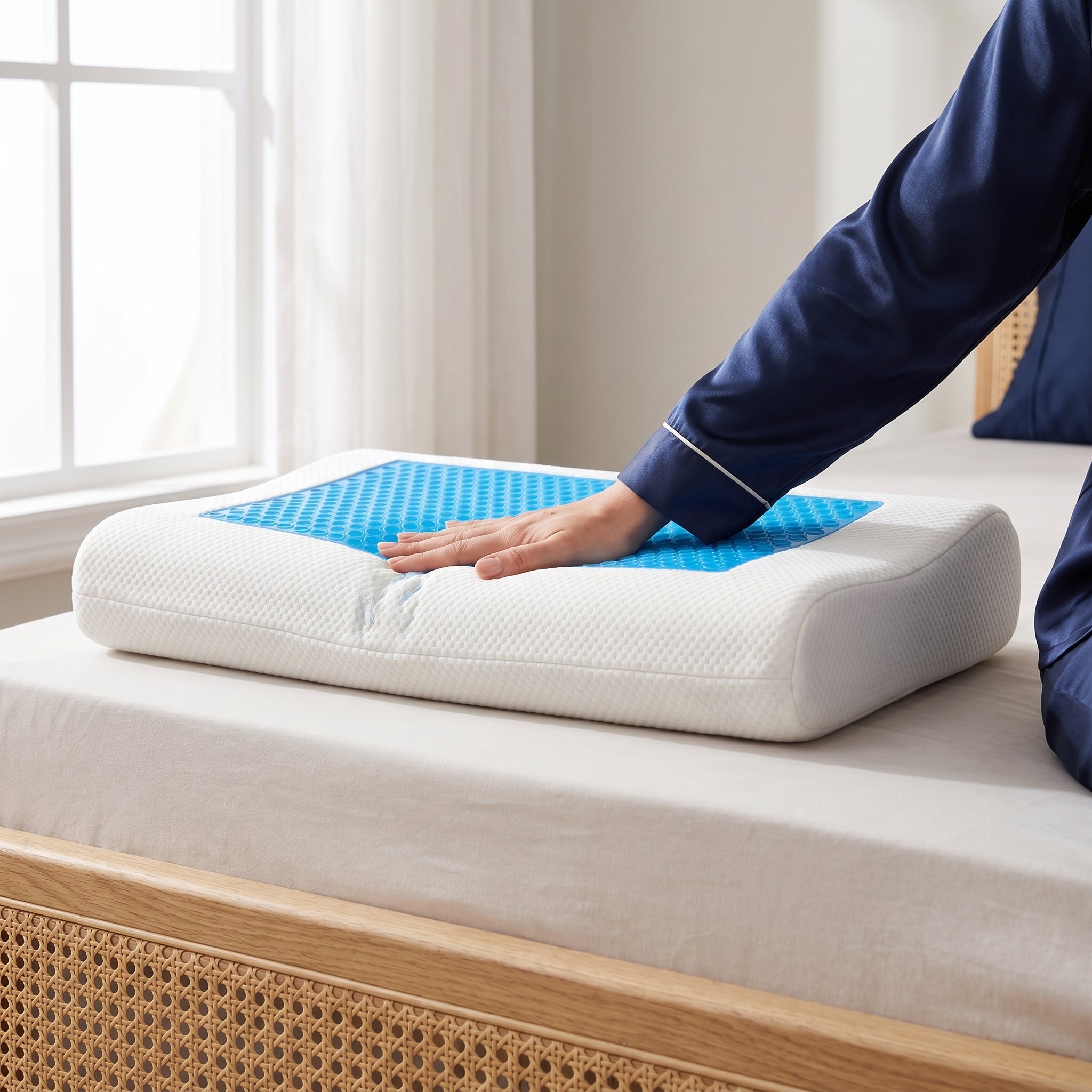 Wave Memory Foam Pillow Gel